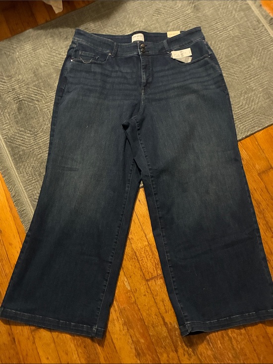 Lane Bryant Denim - Lane Bryant Dark Blue Wide Leg Women’s Jeans